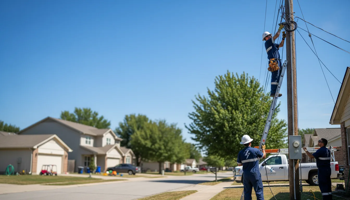 Residential electrician providing installation services in Powhattan, KS